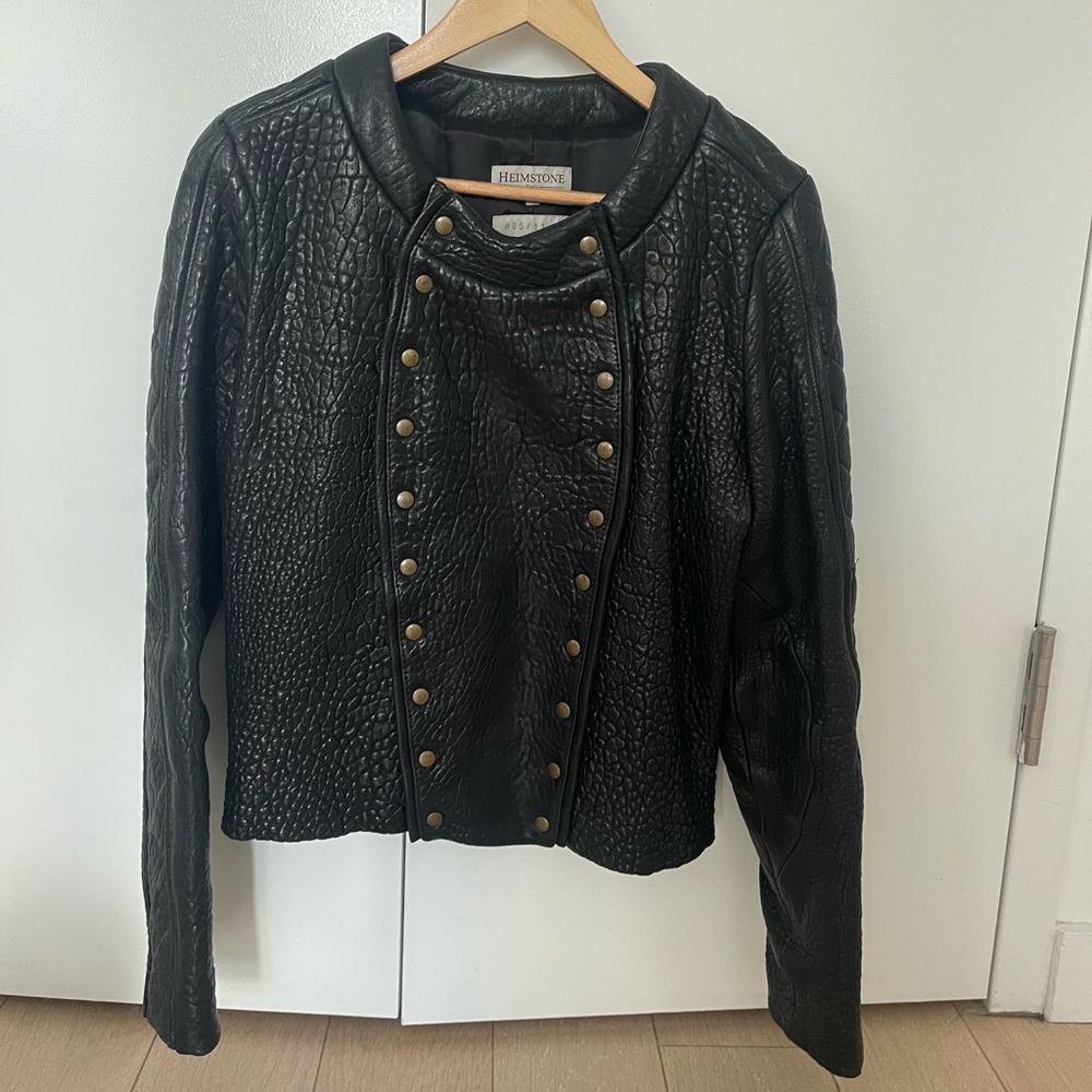 Statement leather jacket - Picture 5 of 5